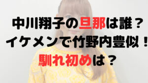 【画像】中川翔子の旦那は誰？イケメンで竹野内豊似！馴れ初めは？