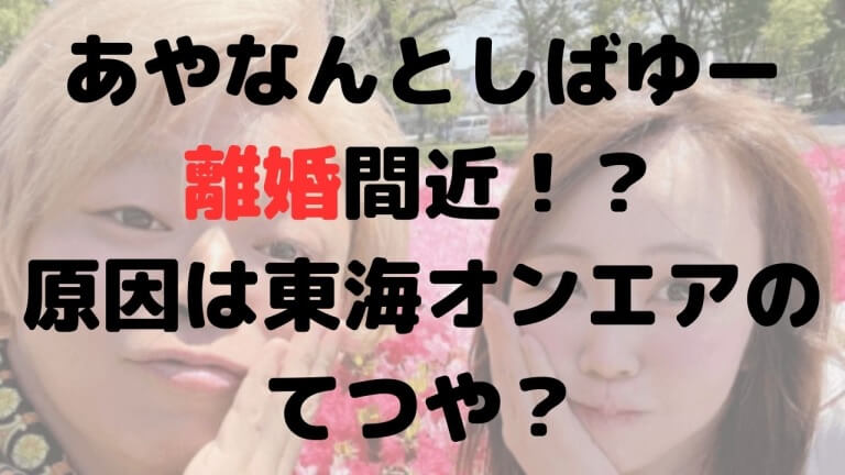 あやなんとしばゆーが離婚間近！？原因は東海オンエアのてつや？